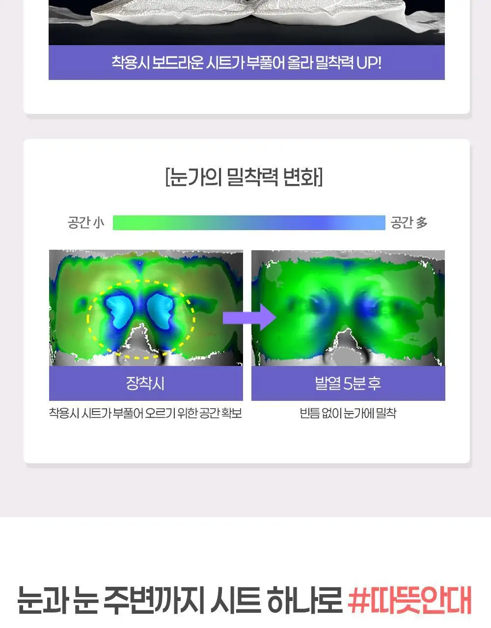 [12매] 멕리듬 스팀 아이마스크 6종 택1 (무향/라벤더/캐모마일/유자/로즈/숲속) 상세페이지 11